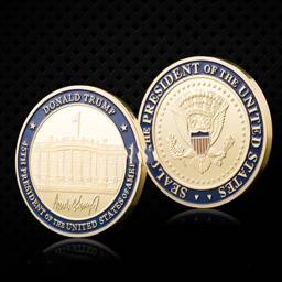 Collectible Coin Craft Trump Gold Coin Coin Commemorative Coin Badge